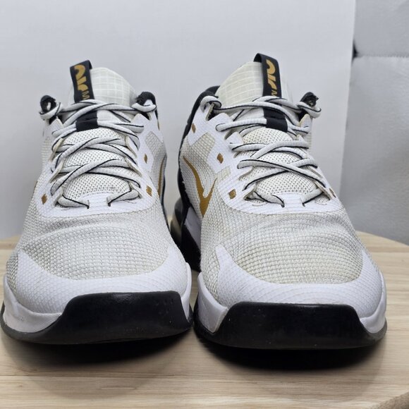 Nike Air Max Alpha Trainer 5 Low Black White Gold Sneaker Athletic Shoe Men 9 - Picture 2 of 8